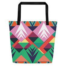 Load image into Gallery viewer, Tribal All-Over Print Large Tote Bag