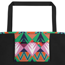 Load image into Gallery viewer, Tribal All-Over Print Large Tote Bag