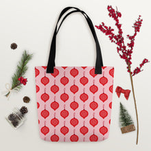 Load image into Gallery viewer, Holiday Red bulb Tote bag
