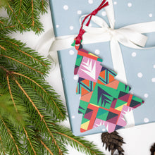 Load image into Gallery viewer, Bell, Star and Tree Wooden ornaments