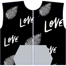 Load image into Gallery viewer, Mels Holiday "Love" All-Over Print Zip-Up Hoodies