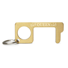 Load image into Gallery viewer, "Queen" Engraved Brass Touch Tool by Mels Holiday