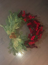 Load image into Gallery viewer, Berry Christmas Wreath by Mels Holiday (Local Delivery Only)
