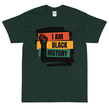 Load image into Gallery viewer, I AM BLACK HISTORY Short Sleeve T-Shirt By Mels Holiday