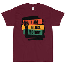 Load image into Gallery viewer, I AM BLACK HISTORY Short Sleeve T-Shirt By Mels Holiday