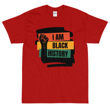 Load image into Gallery viewer, I AM BLACK HISTORY Short Sleeve T-Shirt By Mels Holiday