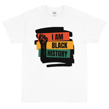 Load image into Gallery viewer, I AM BLACK HISTORY Short Sleeve T-Shirt By Mels Holiday