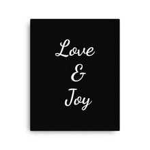 Load image into Gallery viewer, Mels Holiday "Love & Joy" Canvas