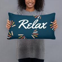 Load image into Gallery viewer, Mels Holiday "Relax" Basic Pillow