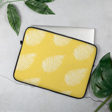 Load image into Gallery viewer, Mels Holiday "Yellow Leaf" Laptop Sleeve