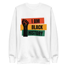 Load image into Gallery viewer, I AM BLACK HISTORY Unisex Fleece Pullover By Mels Holiday