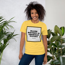 Load image into Gallery viewer, Black History/American History Short-Sleeve Unisex T-Shirt by Mels Holiday