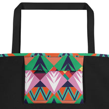 Load image into Gallery viewer, Tribal All-Over Print Large Tote Bag
