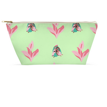 Load image into Gallery viewer, Mels Holiday &quot;Pink &amp; Green&quot; Accessory Pouches
