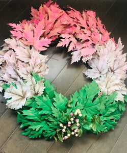 18” Fun Fall Leaves Wreaths by Mels Holiday (Local Delivery Only)