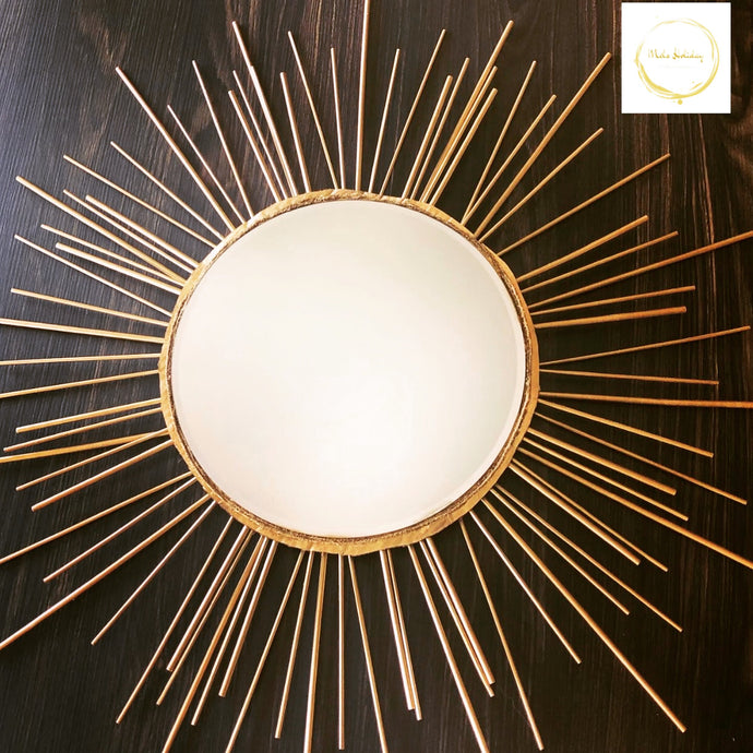 Sunburst Decorative Mirror (Gold)