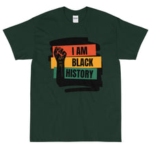 Load image into Gallery viewer, I AM BLACK HISTORY Short Sleeve T-Shirt By Mels Holiday
