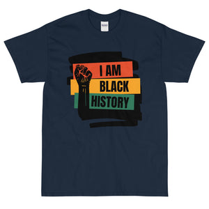 I AM BLACK HISTORY Short Sleeve T-Shirt By Mels Holiday