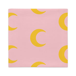 Mels Holiday "Orange Moon" Premium Pillow Case