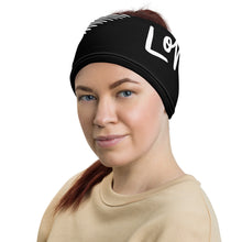 Load image into Gallery viewer, Mels Holiday &quot;Love&quot; Elastice Headband/Face Cover
