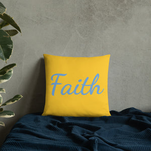 Mels Holiday "Faith" All-Over Print Basic Pillow