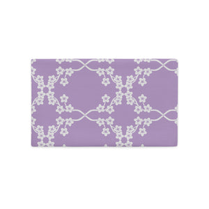 Mels Holiday "Purple Blossom" Premium Pillow Case