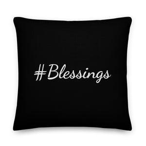Mels Holiday "#Blessings" Premium Pillow