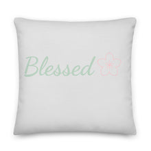 Load image into Gallery viewer, Mels Holiday &quot;Blessed&quot; Basic Pillow
