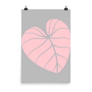 Mels Holiday "Pink Leaf" Poster