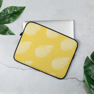 Mels Holiday "Yellow Leaf" Laptop Sleeve