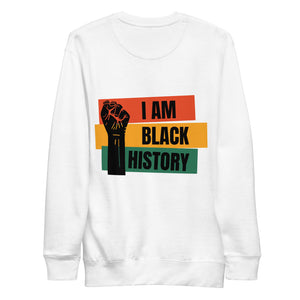 I AM BLACK HISTORY Unisex Fleece Pullover By Mels Holiday